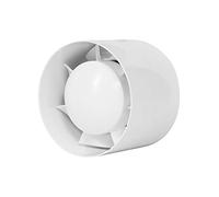 Ventilatore per tubo di scarico, silenzioso, diametro: 100, 125, 150 mm, con cuscinetti a sfera, ventilatore a incasso, EKxxx, Bianco, 230.00V
