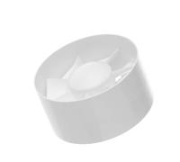 Ventilatore per tubo di scarico, silenzioso, diametro: 100, 125, 150 mm, con cuscinetti a sfera, ventilatore a incasso, EKxxx, Bianco
