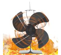Ventilatore per - Ventilatore per stufa a legna non elettrico - Ventilatori termici, non richiede elettricità, funzionamento silenzioso circolando aria calda, per stufa a legna