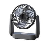 Ventilatore personale da scrivania, ventilatore da tavolo potente e compatto con 3 velocità, dispositivo di raffreddamento ad aria con inclinazione regolabile, silenzioso e ricaricabile per casa