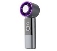 Ventilatore personale | Ricaricabile con display digitale ed effetto rinfrescante | Mini ventilatore portatile rinfrescante personale - per casa ufficio scuola all'aperto escursionismo spiaggia