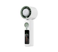 Ventilatore personale ricaricabile, piccola turbina portatile, 1-199 velocità, ricaricabile, pieghevole, 4000 mAh, luce notturna, display a LED, per camera da letto, , spiaggia, campeggio