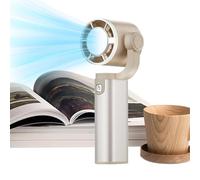 Ventilatore personale - Ventilatore pieghevole a 180 gradi, ricaricabile e silenzioso, ventilatore da tavolo, per donne e uomini, scrivania, residenza estiva, campeggio all'aperto, spiaggia, vacanze e