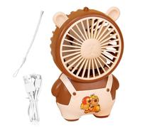 Ventilatore Personale | Ventole Portatile Elettriche USB di Piccole Dimensioni | Dispositivo di Raffreddamento Elettrico Design Capybara Basso Rumore per Casa Escursionismo Scuola Picnic Campeggio