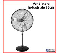 Ventilatore Piantana Alta Potenza Silenzioso Melchioni mf2575st Industriale 75cm
