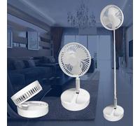 Ventilatore Pieghevole 185°Telescopico 3 Pale Ricaricabile Usb Portatile [EEK: Conforme]