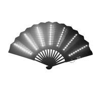 Ventilatore pieghevole a LED, ventilatore portatile con luce | il ventaglio pieghevole del festival - Ventaglio portatile da viaggio, per carnevale, palcoscenico, bar,