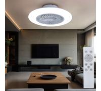 Ventilatore Soffitto Lampada Soffitto App Smart LED Uvc Cct Vor-Rücklauf Bianco