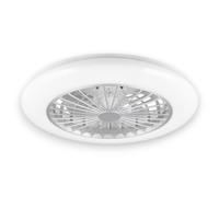 Ventilatore plafoniera luce led a soffitto con ventilatore e telecomando diametro 50 cm