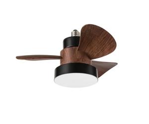 Ventilatore plafoniera Perenz illumina EDDY 7208 6248 E27 LED metallo legno