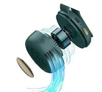 Ventilatore portatile 3 in 1 con clip da vita con 6 ore di autonomia, direzione del vento regolabile a 360°, 3 velocità, ventilatore personale a batteria ricaricabile, rumore del vento <25 dB