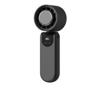 Ventilatore portatile 3 in 1 con design pieghevole e raffreddamento ad alta velocità, batteria da 4000 mAh per prestazioni di lunga durata in vari ambienti (nero)