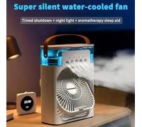 Ventilatore portatile 3 IN 1 USB Mini Condizionatore a LED Nebulizzatore freddo