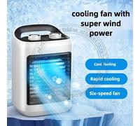 Ventilatore portatile a 3 velocità 180ml 30 ore di raffreddamento Mini condizionatore d'aria ricaricabile Ventilatore portatile silenzioso per unità CA per ventola per auto per auto