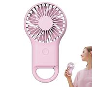 Ventilatore portatile a batteria, ventola silenziosa con ricarica USB, ventilatore compatto da viaggio, potente ventilatore portatile da scrivania per esterni, campeggio, spiaggia, leggero, pieghevole