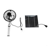 Ventilatore portatile a energia solare da 10 W compatibile con USB per un facile utilizzo ovunque tu vada