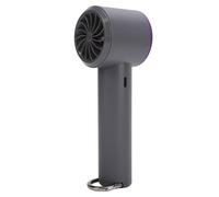 Ventilatore portatile a mano con turbo da 14000RPM, batteria ricaricabile da 3000mAh, color grigio/viola