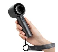 VENTILATORE PORTATILE A MANO MINI TURBO REGOLABILE GRIGIO 5000 MAH RICARICABILE
