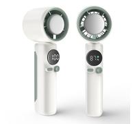 Ventilatore Portatile a Mano, Mini Ventilatore Portatile, Mini Ventilatore Silenzioso Con Batteria da 4000mAh, Raffreddamento, Velocità Regolabile (1-100), Adatto Viaggi ed Esterni (Beige)