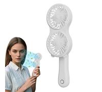 Ventilatore Portatile A Mano,Ventilatore A Mano Elettrico Rinfrescante | Dispositivo Di Raffreddamento Portatile A Doppia Testa Per Barbecue Campeggio Jogging Escursionismo Giardinaggio E