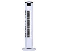 Ventilatore portatile a torre con telecomando, raffreddamento potente, motore CC, 3 velocità, timer 12 ore, oscillazione 60°, per casa o ufficio