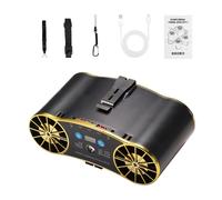 Ventilatore portatile a vita | Dispositivo di raffreddamento personale ricaricabile USB | Ventilatore a vita con luce per campeggio, giardinaggio, viaggi, cantieri, negozi e attività all'aperto