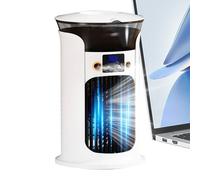 Ventilatore Portatile,Accessorio per Piccoli Ambienti | Ventilatore USB Silenzioso Con Luce LED Per Interni Esterni Campeggio Soggiorno