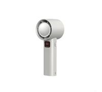 Ventilatore portatile alimentato a batteria resistente che offre forti capacità di energia eolica con una semplice interfaccia numerica (bianco)