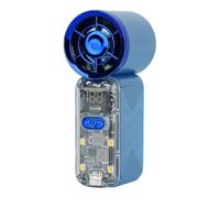 Ventilatore portatile con 100 velocità regolabili e display digitale, motore turbo da 22000 giri/min, ventilatore tascabile ricaricabile di tipo C, luce di emergenza SOS LED, ventole di raffreddamento