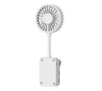 Ventilatore portatile con clip, flusso d'aria regolabile ricaricabile, mini ventilatore silenzioso a 3 velocità, compatto con design a morsetto, soluzione di raffreddamento leggera per campeggio, came