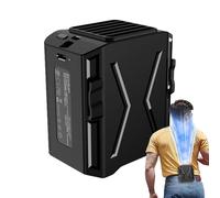 Ventilatore portatile con clip in vita, ventilatore con clip da cintura | per ventola a a 3 velocità per il raffreddamento | Ventilatore da collo personale con forte flusso d'aria, ventaglio da collan