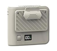 Ventilatore portatile con clip per la vita | Ventilatore per il corpo ricaricabile e a mani libere da 3000 mAh - 3,4 x 2,6 pollici | 3 velocità, batteria da 12 H, flusso d'aria silenzioso USB-C per