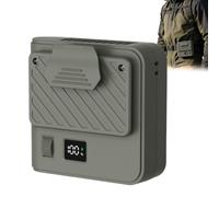 Ventilatore portatile con clip per la vita | Ventilatore per il corpo ricaricabile e a mani libere da 3000 mAh - 3,4 x 2,6 pollici | 3 velocità, batteria da 12 H, flusso d'aria silenzioso USB-C per