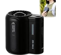 Ventilatore portatile con clip sotto la camicia, mini ventilatore portatile con clip in vita, ventilatore da cintura con clip in vita, ventola di raffreddamento portatile a 3 velocità, forte flusso