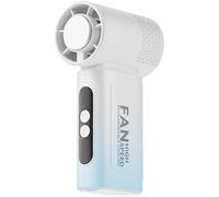 Ventilatore Portatile con Display Digitale e Raffreddamento Turbo(F) | Display digitale , tecnologia TEC gelida, motore brushless , 3 livelli per vento, ricarica USB
