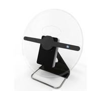 Ventilatore Portatile Con Display Olografico A Ologramma 3D, Mini Diametro 30 Cm, 256 LED, Con Telecomando