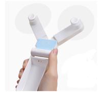 Ventilatore portatile con doppia testa e doppia portata, design pieghevole compatto per un comodo trasporto, flusso d'aria potente in un pacchetto
