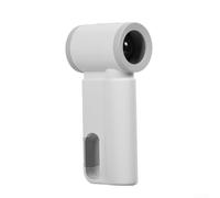 Ventilatore portatile con funzione di ricarica USB, schermo digitale che mostra lo stato della batteria, leggero e portatile, per viaggi, sport all'aria aperta e pendolarismo (bianco)