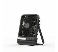 Ventilatore Portatile con Luce Compatto per Campeggio, Dormitorio,