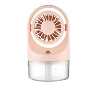 Ventilatore portatile con spray per nebulizzazione d'acqua, ventilatore nebulizzatore da 1000 mAh con caricabatterie portatile, serbatoio d'acqua da 70 ml, alimentato a batteria per studenti e