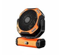 Ventilatore Portatile da Campeggio Testa Oscillante per Campeggiatori,