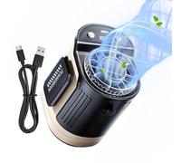 Ventilatore Portatile Da Cintura - Indossabile Ricaricabile 5 Velocità Forte Flusso D'Aria Illuminato | Ventilatore Da Vita Ausilio Per Lavoro Esterno,per Campeggio Escursionismo Trekking Arrampicata