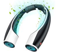 Ventilatore portatile da collo a mani libere - Batteria da 4000 mAh, ricaricabile tramite USB-C, ultra silenzioso, 4 velocità regolabili - Perfetto per ufficio, esterno