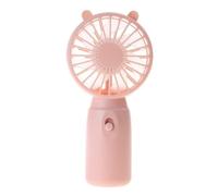Ventilatore portatile da mano, Mini ventilatore portatile AA forte vento da viaggio campeggio multicolore(Pink)