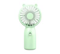 Ventilatore portatile da mano, Mini ventilatore portatile AA forte vento da viaggio campeggio multicolore(Green)