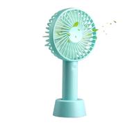 Ventilatore portatile da mano, Ventola portatile ricaricabile USB Raffreddamento forte vento Supporto for telefono silenzioso