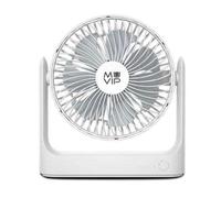 Ventilatore portatile da tavolo Muvip 5,5W Diametro 18 cm - 3 velocità - Angolo regolabile fino a 360º - Autonomia fino a 15