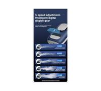 Ventilatore Portatile da Vita, 4000 MAh, Ventilatore da Collo, Vento Potente per Raffreddamento Domestico/Esterno, 10500 Giri/Min, Display A LED,