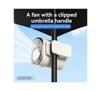 Ventilatore Portatile da Vita con Clip di Sicurezza, Ventilatore Portatile con Display A LED per Uomo e Donna, Casa, Viaggi, Campeggio B