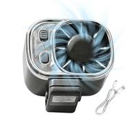 Ventilatore Portatile da Vita Ricaricabile USB con Display Digitale